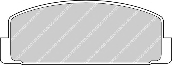 Комплект тормозных колодок, дисковый тормоз FERODO FDB372 - Фото #1