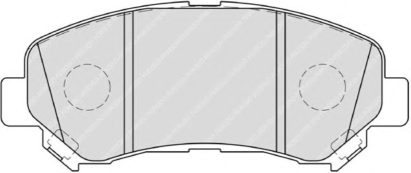 Комплект тормозных колодок, дисковый тормоз FERODO FDB4051 - Фото #1