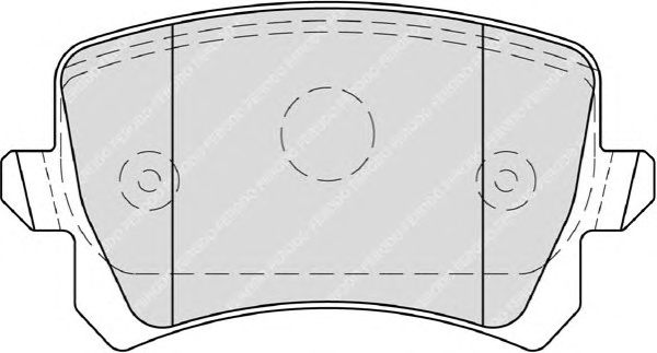 Комплект тормозных колодок, дисковый тормоз FERODO FDB4058 - Фото #1