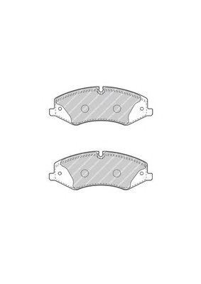Комплект тормозных колодок, дисковый тормоз FERODO FDB4104 - Фото #1