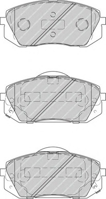 Комплект тормозных колодок, дисковый тормоз FERODO FDB4194 - Фото #1