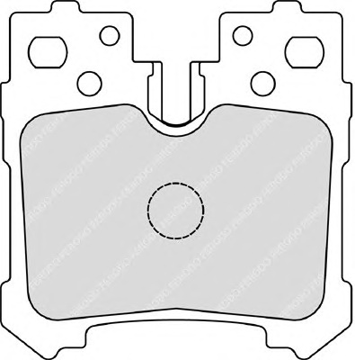 Комплект тормозных колодок, дисковый тормоз FERODO FDB4210 - Фото #1