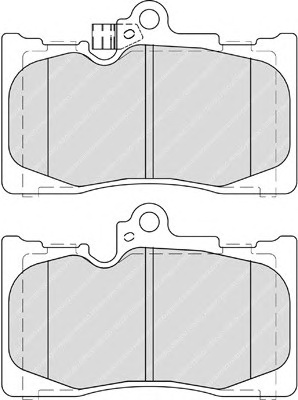 Комплект тормозных колодок, дисковый тормоз FERODO FDB4216 - Фото #1