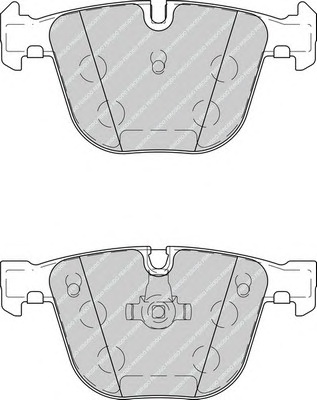 Комплект тормозных колодок, дисковый тормоз FERODO FDB4259 - Фото #1