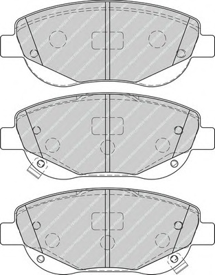 Комплект тормозных колодок, дисковый тормоз FERODO FDB4276 - Фото #1