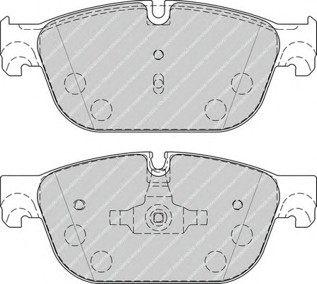 Комплект тормозных колодок, дисковый тормоз FERODO FDB4313 - Фото #1