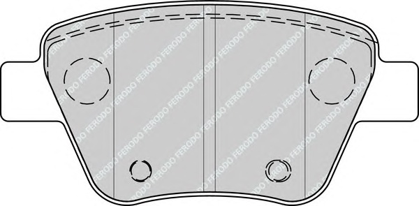 Комплект тормозных колодок, дисковый тормоз FERODO FDB4316 - Фото #1