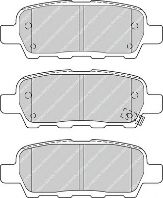 Комплект тормозных колодок, дисковый тормоз FERODO FDB4324 - Фото #1