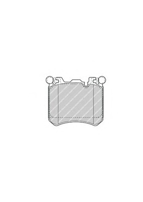 Комплект тормозных колодок, дисковый тормоз FERODO FDB4351 - Фото #1