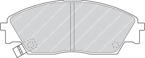 Комплект тормозных колодок, дисковый тормоз FERODO FDB598 - Фото #1