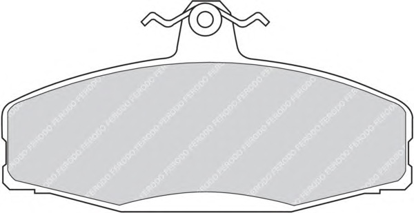 Комплект тормозных колодок, дисковый тормоз FERODO FDB610 - Фото #1