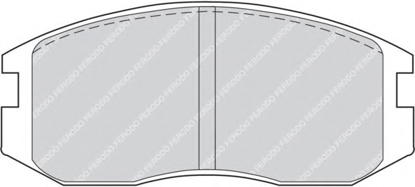 Комплект тормозных колодок, дисковый тормоз FERODO FDB759 - Фото #1