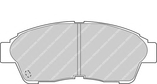 Комплект тормозных колодок, дисковый тормоз FERODO FDB867 - Фото #1