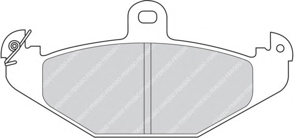 Комплект тормозных колодок, дисковый тормоз FERODO FDB878 - Фото #1