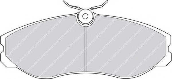 Комплект тормозных колодок, дисковый тормоз FERODO FDB909 - Фото #1