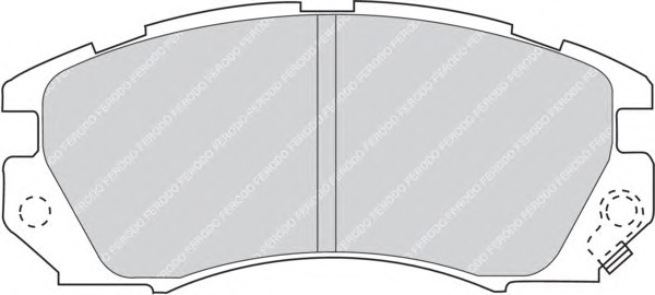 Комплект тормозных колодок, дисковый тормоз FERODO FDB948 - Фото #1