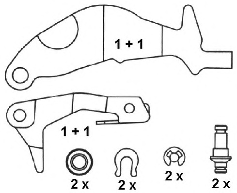 Комплект тормозных колодок FERODO FSB246 - Фото #1