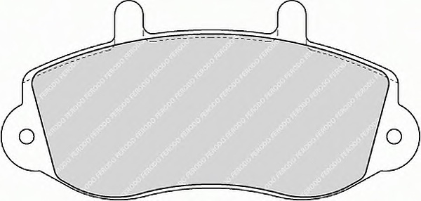 Комплект тормозных колодок, дисковый тормоз FERODO FVR1292 - Фото #1
