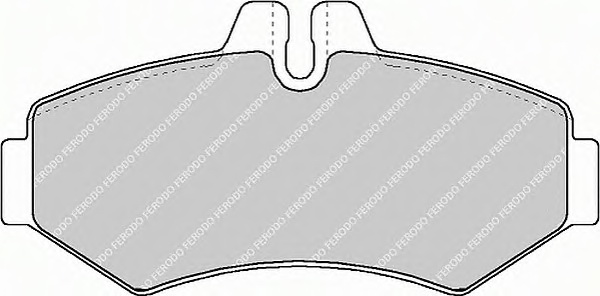 Комплект тормозных колодок, дисковый тормоз FERODO FVR1306 - Фото #1