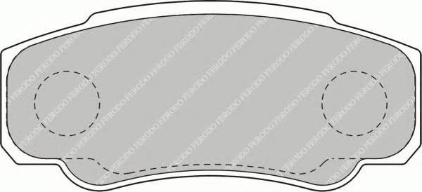 Комплект тормозных колодок, дисковый тормоз FERODO FVR1480 - Фото #1
