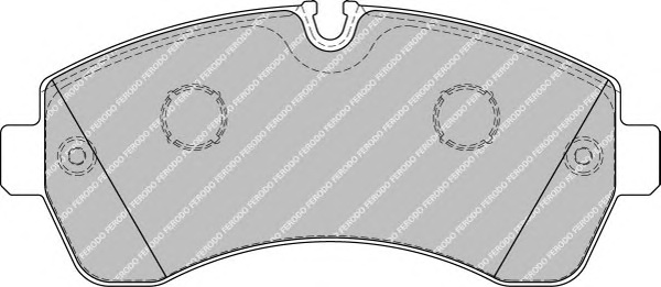 Комплект тормозных колодок, дисковый тормоз FERODO FVR1777 - Фото #1