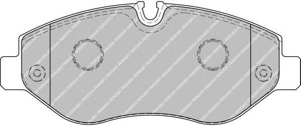 Комплект тормозных колодок, дисковый тормоз FERODO FVR1778 - Фото #1