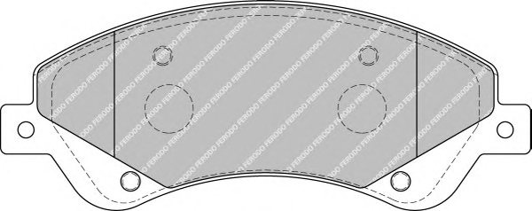 Гальмівні колодки, дискові FERODO FVR1929 - Фото #1