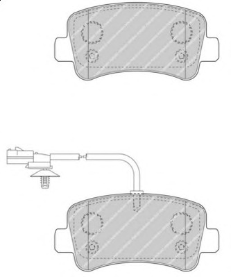 Гальмівні колодки, дискові FERODO FVR4348 - Фото #1