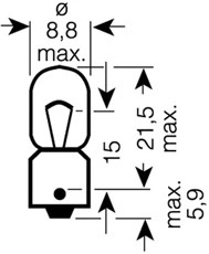 Лампа накаливания, фонарь указателя поворота OSRAM 3893-02B - Фото #2