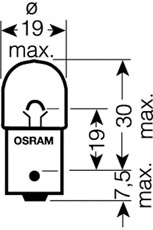 Лампа R5W OSRAM 5007 - Фото #2