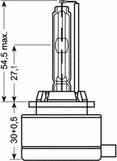 Лампа накаливания, фара дальнего света OSRAM 66140CLC - Фото #2