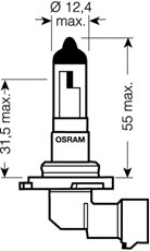 Лампа накаливания, фара дальнего света OSRAM 9006 - Фото #1
