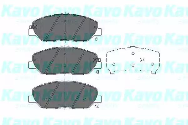 Комплект тормозных колодок, дисковый тормоз KAVO PARTS KBP-3023 - Фото #1