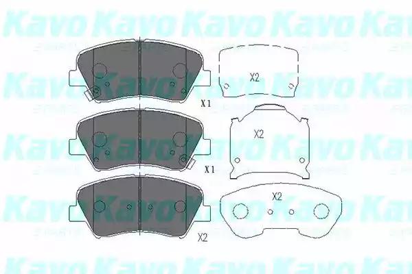 Комплект тормозных колодок, дисковый тормоз KAVO PARTS KBP-3030 - Фото #1