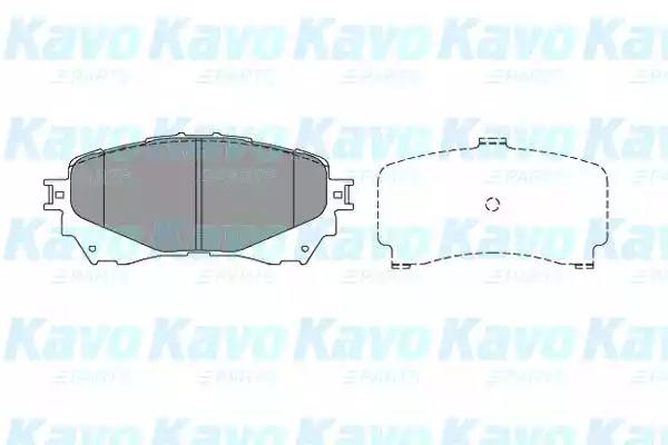 Комплект тормозных колодок, дисковый тормоз KAVO PARTS KBP-4570 - Фото #1