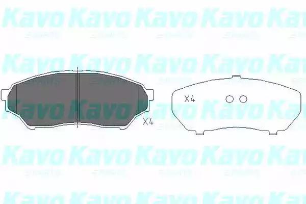 Комплект тормозных колодок, дисковый тормоз KAVO PARTS KBP-5514 - Фото #1