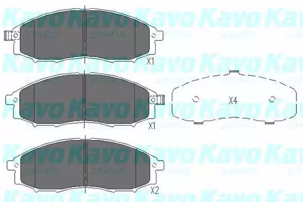 Комплект тормозных колодок, дисковый тормоз KAVO PARTS KBP-6518 - Фото #1