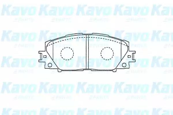 Комплект тормозных колодок, дисковый тормоз KAVO PARTS KBP-9140 - Фото #1