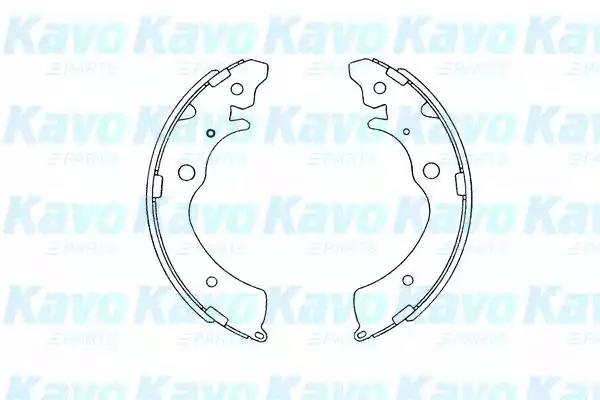 Комплект гальмівних колодок KAVO PARTS KBS-2901 - Фото #1