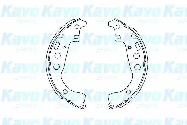 Комплект тормозных колодок KAVO PARTS KBS-9904 - Фото #1