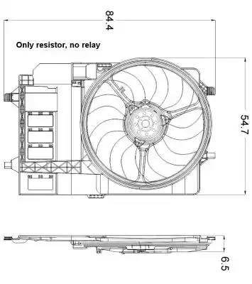 Вентилятор, охлаждение двигателя NRF 47301 - Фото #1
