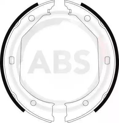 Комплект тормозных колодок, стояночная тормозная система A.B.S. 8973 - Фото #1