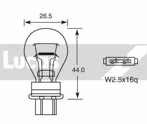 Лампа накаливания, фонарь указателя поворота LUCAS ELECTRICAL LLB180T - Фото #8
