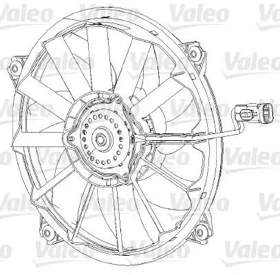 Вентилятор, охолодження двигуна VALEO 696091 - Фото #1
