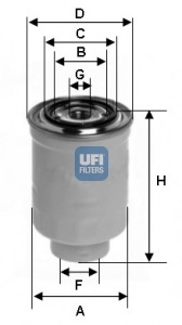 Топливный фильтр UFI 24.375.00 - Фото #1