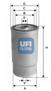Топливный фильтр UFI 24.379.00 - Фото #1