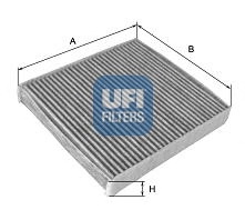 Фільтр, повітря у внутрішньому просторі UFI 54.100.00 - Фото #1