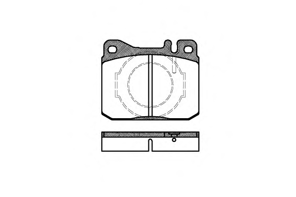 Комплект тормозных колодок, дисковый тормоз ROADHOUSE 2010.40 - Фото #1