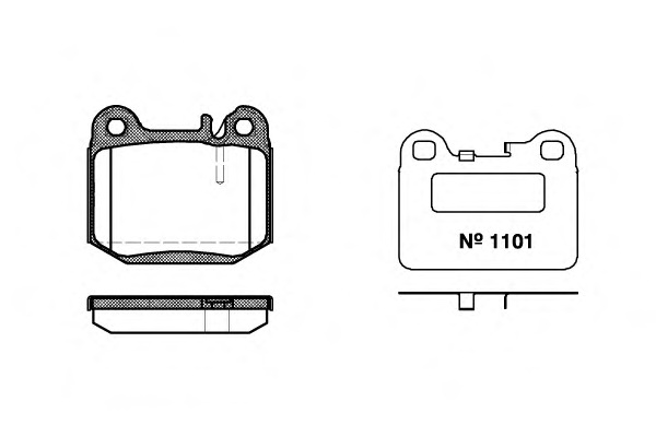 Комплект тормозных колодок, дисковый тормоз ROADHOUSE 2014.40 - Фото #1
