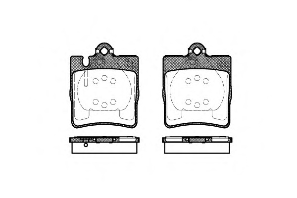 Комплект тормозных колодок, дисковый тормоз ROADHOUSE 2709.10 - Фото #1